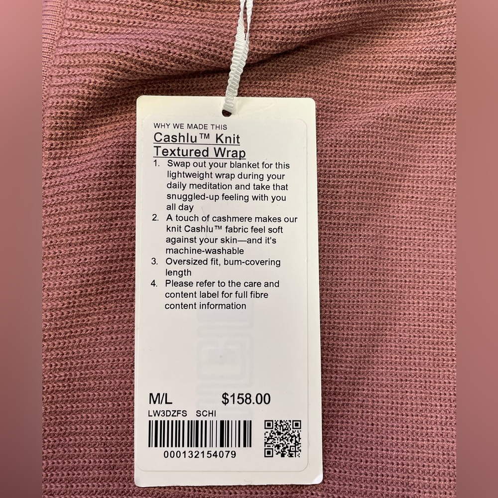Lululemon Cashlu Knit Textured Wrap - Picture 5 of 11